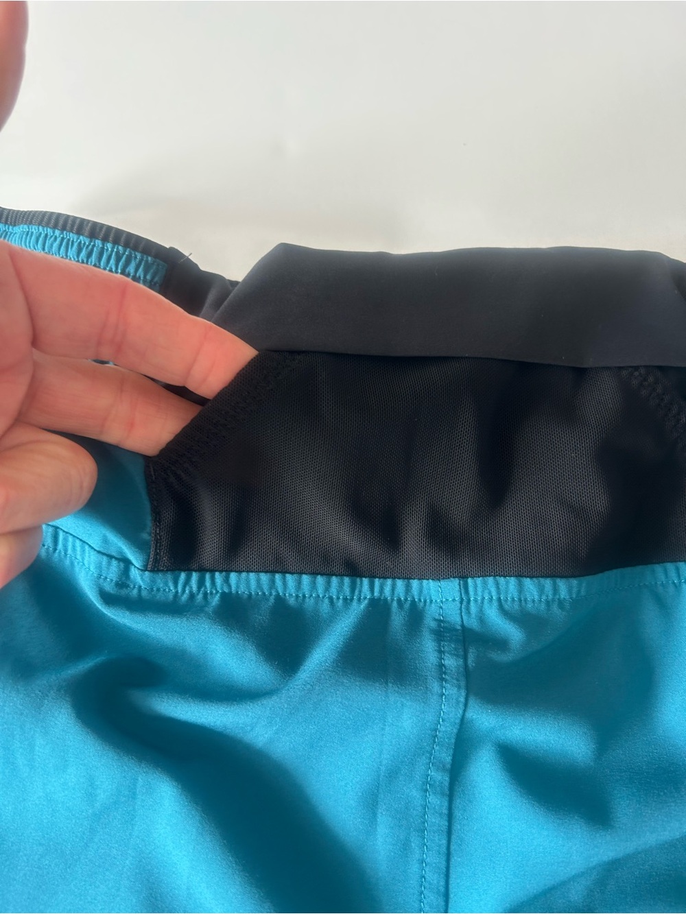 HOKA Men’s Glide 7” Running Shorts Blue Athletic Training - Picture 9 of 10